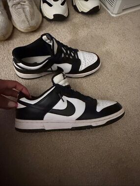 Nike Panda Dunks - Low-Top Sneakers — Swoosh Detail